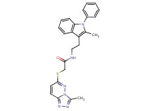 N-[2-(2-methyl-1-phenyl-1H-indol-3-yl)ethyl]-2-[(3-methyl[1,2,4]triazolo[4,3-b]pyridazin-6-yl)thio]acetamide