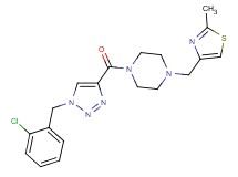 1-{[1-(2-chlorobenzyl)-1H-1,2,3-triazol-4-yl]carbonyl}-4-[(2-methyl-1,3-thiazol-4-yl)methyl]piperazine