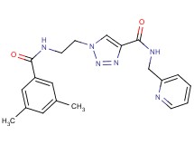 1-{2-[(3,5-dimethylbenzoyl)amino]ethyl}-N-(2-pyridinylmethyl)-1H-1,2,3-triazole-4-carboxamide