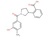 2-[1-(3-hydroxy-4-methylbenzoyl)-3-pyrrolidinyl]benzoic acid