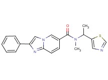 N-methyl-2-phenyl-N-[1-(1,3-thiazol-5-yl)ethyl]imidazo[1,2-a]pyridine-6-carboxamide