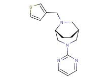 (1R*,5R*)-3-(2-pyrimidinyl)-6-(3-thienylmethyl)-3,6-diazabicyclo[3.2.2]nonane