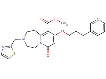 methyl 7-oxo-9-[3-(3-pyridinyl)propoxy]-3-(1,3-thiazol-2-ylmethyl)-1,2,3,4,5,7-hexahydropyrido[1,2-d][1,4]diazepine-10-carboxylate
