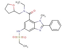 N-ethyl-5-[(ethylsulfonyl)amino]-1-methyl-2-phenyl-N-(tetrahydro-2-furanylmethyl)-1H-benzimidazole-7-carboxamide