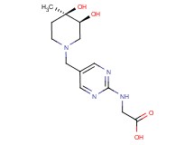 N-(5-{[(3S*,4R*)-3,4-dihydroxy-4-methylpiperidin-1-yl]methyl}pyrimidin-2-yl)glycine