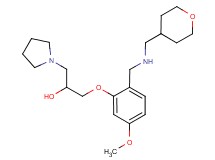 1-(5-methoxy-2-{[(tetrahydro-2H-pyran-4-ylmethyl)amino]methyl}phenoxy)-3-(1-pyrrolidinyl)-2-propanol