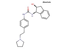 N-[(1R,2S)-2-hydroxy-2,3-dihydro-1H-inden-1-yl]-N'-[4-(2-pyrrolidin-1-ylethyl)phenyl]urea