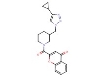 2-({3-[(4-cyclopropyl-1H-1,2,3-triazol-1-yl)methyl]piperidin-1-yl}carbonyl)-4H-chromen-4-one