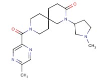 9-[(5-methylpyrazin-2-yl)carbonyl]-2-(1-methylpyrrolidin-3-yl)-2,9-diazaspiro[5.5]undecan-3-one