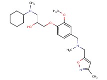1-[cyclohexyl(methyl)amino]-3-[2-methoxy-4-({methyl[(3-methyl-5-isoxazolyl)methyl]amino}methyl)phenoxy]-2-propanol