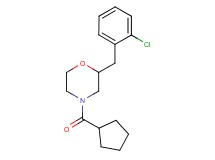 2-(2-chlorobenzyl)-4-(cyclopentylcarbonyl)morpholine