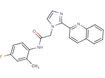 N-(4-fluoro-2-methylphenyl)-2-(2-quinolin-2-yl-1H-imidazol-1-yl)acetamide