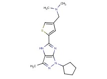 1-[5-(1-cyclopentyl-3-methyl-1,4-dihydroimidazo[4,5-c]pyrazol-5-yl)-3-thienyl]-N,N-dimethylmethanamine