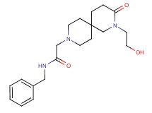 N-benzyl-2-[2-(2-hydroxyethyl)-3-oxo-2,9-diazaspiro[5.5]undec-9-yl]acetamide