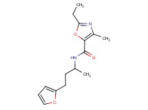 2-ethyl-N-[3-(2-furyl)-1-methylpropyl]-4-methyl-1,3-oxazole-5-carboxamide