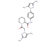 1-[(3,5-dimethyl-1H-pyrazol-1-yl)acetyl]-N-[4-(3,5-dimethyl-1H-pyrazol-1-yl)phenyl]-2-piperidinecarboxamide