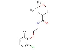 N-[2-(2-chloro-6-methylphenoxy)ethyl]-2,2-dimethyltetrahydro-2H-pyran-4-carboxamide