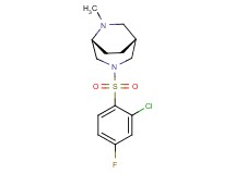 (1R*,5R*)-3-[(2-chloro-4-fluorophenyl)sulfonyl]-6-methyl-3,6-diazabicyclo[3.2.2]nonane