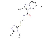 N-{2-[(4-ethyl-5-methyl-4H-1,2,4-triazol-3-yl)thio]ethyl}-2,6-dimethylimidazo[1,2-a]pyridine-3-carboxamide
