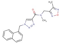 N-methyl-N-[(4-methyl-1,2,5-oxadiazol-3-yl)methyl]-1-(1-naphthylmethyl)-1H-1,2,3-triazole-4-carboxamide
