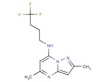 2,5-dimethyl-N-(4,4,4-trifluorobutyl)pyrazolo[1,5-a]pyrimidin-7-amine