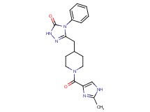 5-({1-[(2-methyl-1H-imidazol-4-yl)carbonyl]piperidin-4-yl}methyl)-4-phenyl-2,4-dihydro-3H-1,2,4-triazol-3-one