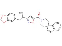 1'-({3-[2-(1,3-benzodioxol-5-yl)-1-methylethyl]-5-isoxazolyl}carbonyl)spiro[indene-1,4'-piperidine]