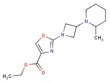 ethyl 2-[3-(2-methyl-1-piperidinyl)-1-azetidinyl]-1,3-oxazole-4-carboxylate