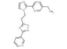 5-ethyl-2-{1-[2-(3-pyridin-3-yl-1,2,4-oxadiazol-5-yl)ethyl]-1H-imidazol-2-yl}pyridine