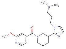 (3-{2-[1-(2-methoxyisonicotinoyl)piperidin-3-yl]-1H-imidazol-1-yl}propyl)dimethylamine