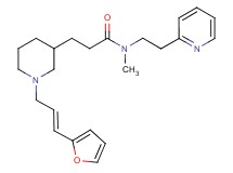 3-{1-[(2E)-3-(2-furyl)-2-propen-1-yl]-3-piperidinyl}-N-methyl-N-[2-(2-pyridinyl)ethyl]propanamide