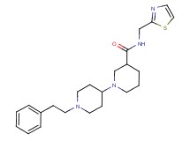 1'-(2-phenylethyl)-N-(1,3-thiazol-2-ylmethyl)-1,4'-bipiperidine-3-carboxamide