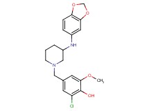 4-{[3-(1,3-benzodioxol-5-ylamino)-1-piperidinyl]methyl}-2-chloro-6-methoxyphenol