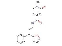 N-[3-(2-furyl)-3-phenylpropyl]-1-methyl-2-oxo-1,2-dihydropyridine-4-carboxamide