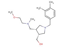 ((3R*,4R*)-1-(3,4-dimethylbenzyl)-4-{[(2-methoxyethyl)(methyl)amino]methyl}pyrrolidin-3-yl)methanol