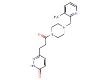 6-(3-{4-[(3-methyl-2-pyridinyl)methyl]-1-piperazinyl}-3-oxopropyl)-3(2H)-pyridazinone