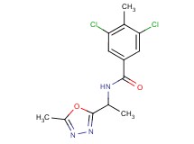3,5-dichloro-4-methyl-N-[1-(5-methyl-1,3,4-oxadiazol-2-yl)ethyl]benzamide