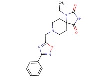 1-ethyl-8-[(3-phenyl-1,2,4-oxadiazol-5-yl)methyl]-1,3,8-triazaspiro[4.5]decane-2,4-dione