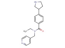 N-ethyl-N-(4-pyridinylmethyl)-4-(3-pyrrolidinyl)benzamide dihydrochloride