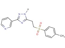 3-(5-{2-[(4-methylphenyl)sulfonyl]ethyl}-1H-1,2,4-triazol-3-yl)pyridine