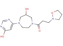 1-(6-hydroxypyrimidin-4-yl)-4-(3-isoxazolidin-2-ylpropanoyl)-1,4-diazepan-6-ol