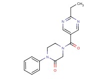 4-[(2-ethyl-5-pyrimidinyl)carbonyl]-1-phenyl-2-piperazinone