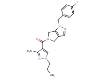 1-(4-fluorobenzyl)-5-[(3-methyl-1-propyl-1H-pyrazol-4-yl)carbonyl]-1,4,5,6-tetrahydropyrrolo[3,4-c]pyrazole