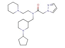 N-[(1-cyclopentyl-3-piperidinyl)methyl]-N-[2-(1-piperidinyl)ethyl]-2-(1H-pyrazol-1-yl)acetamide