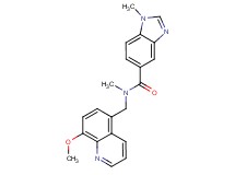 N-[(8-methoxyquinolin-5-yl)methyl]-N,1-dimethyl-1H-benzimidazole-5-carboxamide