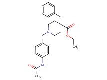 ethyl 1-[4-(acetylamino)benzyl]-4-benzyl-4-piperidinecarboxylate