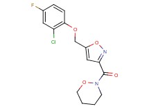 2-({5-[(2-chloro-4-fluorophenoxy)methyl]-3-isoxazolyl}carbonyl)-1,2-oxazinane