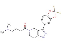 4-[3-(2,2-difluoro-1,3-benzodioxol-5-yl)-1,4,6,7-tetrahydro-5H-pyrazolo[4,3-c]pyridin-5-yl]-N,N-dimethyl-4-oxobutan-1-amine
