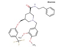 (3R,5S)-1-(3,4-dimethoxybenzyl)-N-(2-phenylethyl)-5-{[3-(trifluoromethyl)phenoxy]methyl}-3-piperidinecarboxamide