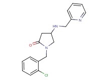 1-(2-chlorobenzyl)-4-[(2-pyridinylmethyl)amino]-2-pyrrolidinone